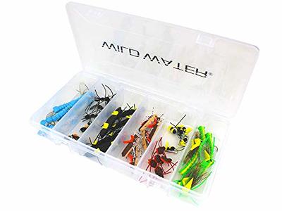 JIYAN Fly Fishing Flies Kit, 5Pcs Handmade Fly Fishing Gear with