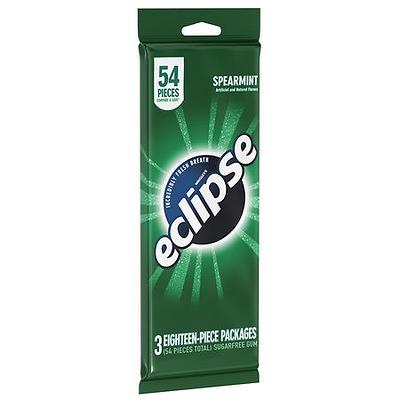 Eclipse Spearmint Sugar Free Chewing Gum Bulk Pack - 60 Ct Bottle 