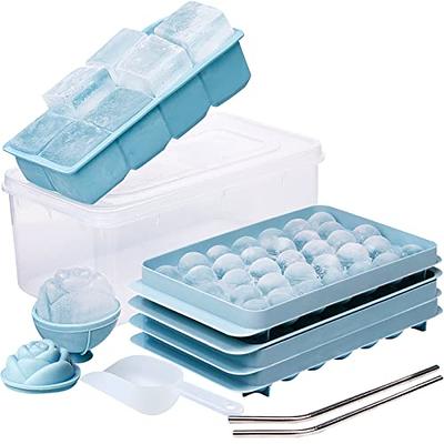 Bavbiiy Ice Cube Tray with 3 Different Shapes, Ice Trays for