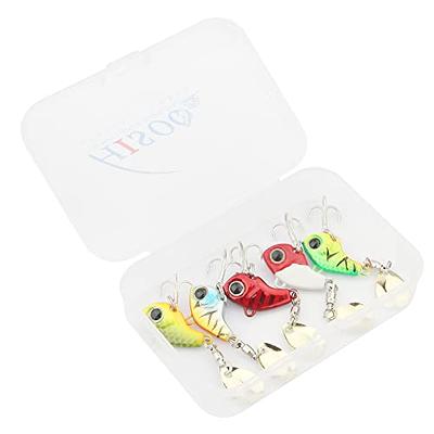 Fishing Lures VIB Tail Spinners Bait Metal Sinking Lures Fishing Jigs Blade  Baits Bass Crankbait Fishing Spinner Blade for Bass Fishing Lure Kit with  Tackle Box (Style A-0.5oz(5PCS)) - Yahoo Shopping