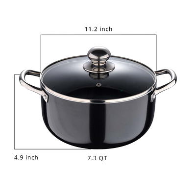 Better Chef 8 Quart Aluminum Non Stick Dutch Oven Gray - Office Depot