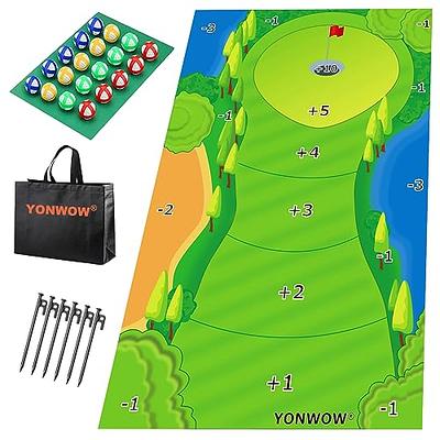 Clispeed Foldable Chipping Net Cornhole Game Set Golfing Net for
