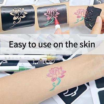 Buy Temporary Tattoo Body Markers for Skin with 10 Tattoo Pen and