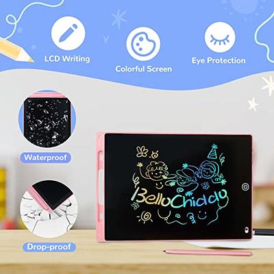 FLUESTON LCD Writing Tablet, Doodle Board Toys Gifts for 3-8 Year Old Girls  Boys, 10 Inch Colorful Electronic Board Drawing Pad for Kids, Gifts for