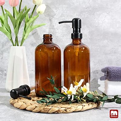 Free Shipping Glass Soap Bottles With Pump Dispenser; Hand Painted  Stainless Steel Pumps For Liquid Soap; - Yahoo Shopping