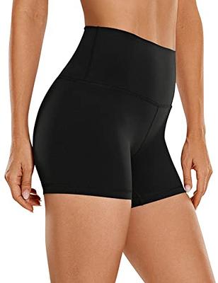 CRZ YOGA Womens ButterLuxe Biker Shorts 4 Inches - High Waisted