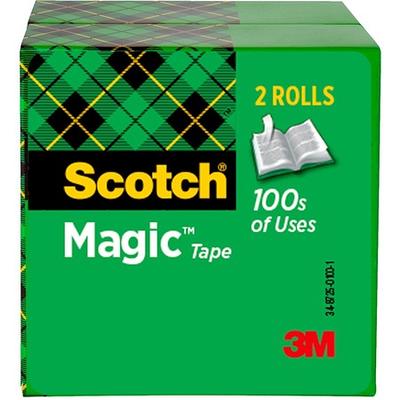 Scotch 3M Magic Tape with Dispenser, 3/4 x 300 : Office  Products