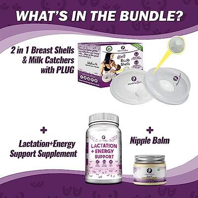  Nippleshield and Breast Shell for Breast Feeding, Nipple  Shield in Storage case, Breastfeeding Essentials, Milk Savers or  BreastMilk Catcher