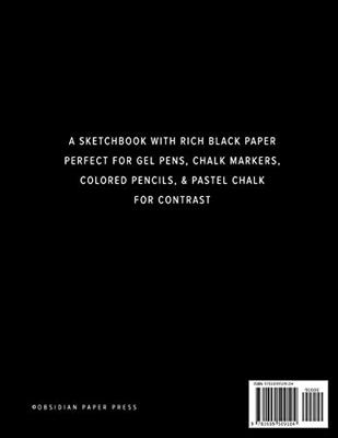 Black Paper Sketch Book: A Large Sketch Book For Use With Gel Pens, Reverse Color Sketchbook With Black Pages, Cat Sketchbook (Black Paper  Journals & Sketchbooks