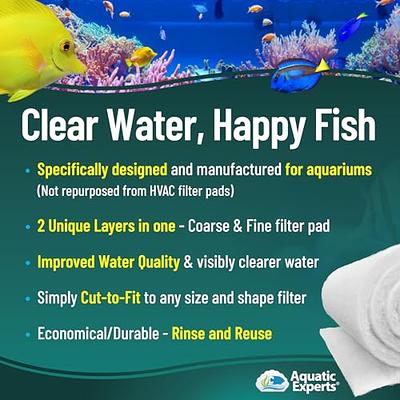 Aquatic Experts Aquarium Filter Floss for Fish Tank Filters - FilterFirst Aquarium  Filter Pad - Aquarium Filter Media Roll for Crystal Clear Water, (12 Inch  Wide, 12 Feet Long) - Yahoo Shopping