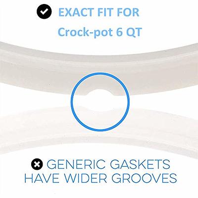 Original Sealing Ring for Crock Pot 8 Quart Power Cooker - Replacement  Silicone Gasket Seal Rings for 8 Quart Pressure Cooker Crock-Pot 8 Qt