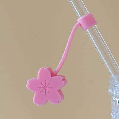 Silicone Flowers Straw Cover - 12 Pack Cute Reusable Drinking Straw Caps  Lids Dust-Proof Straw Plugs for Straw Tips for Home Kitchen Accessories