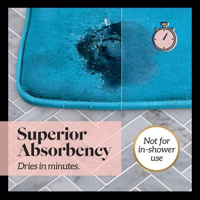 smiry Memory Foam Bath Mat, Extra Soft Absorbent Bathroom Rugs