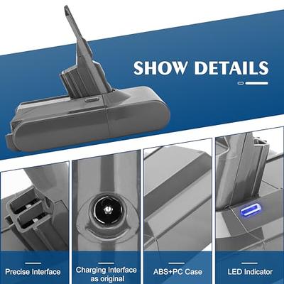 SV10 5000mAh 21.6V Li-ion Replacement Battery For Dyson V8 V7