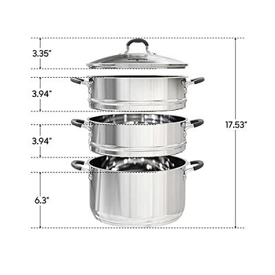 TrueCraftware 20 qt. Aluminum Pasta Cooker 3 Piece Set- Multipurpose Pasta  Pot with Strainer Lid- Pasta Pot Cookware for Home Kitchen Restaurant  Commercial Cooking Tool - Yahoo Shopping