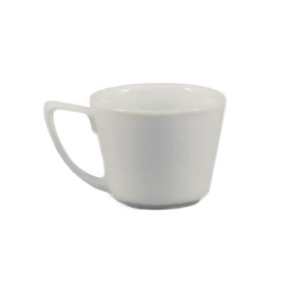 Acopa 3 oz. Stackable Rolled Edge Bright White Stoneware Espresso