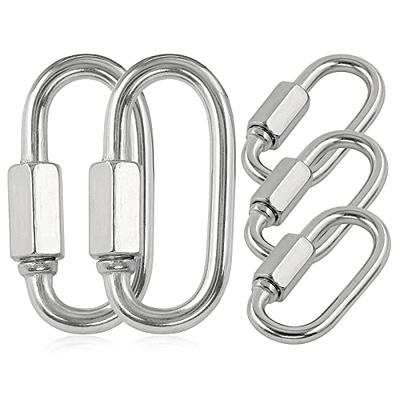 Stainless Steel 316 Carabiner Quick Link M3.5 M4 M5 M6 8/5Pcs Boat