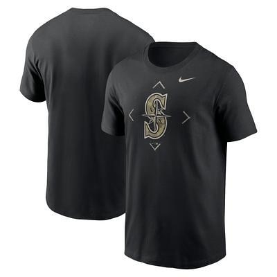 Men's Nike Navy Atlanta Braves 2022 Gold Program Logo T-Shirt, Size: Small, Blue