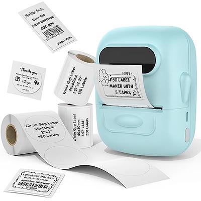 Makrlife P50 Handheld Mini Yellow Thermal Label Printer - Portable Bt  Wireless Barcode, Qrcode, Clothing Tag, Jewelry, Retail, Mailing Label  Maker, Compatible With Android, Ios, Windows & , With 1 Roll Of