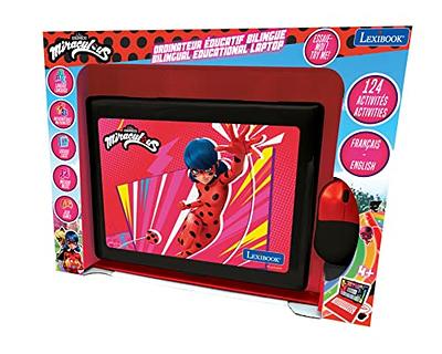 LEXiBOOK Miraculous - Educational and Bilingual Laptop English/Spanish -  Toy for Child Kid (Boys & Girls) 124 Activities, Learn Play Games and Music  with Ladybug - Red/Black JC598MIi2 - Yahoo Shopping