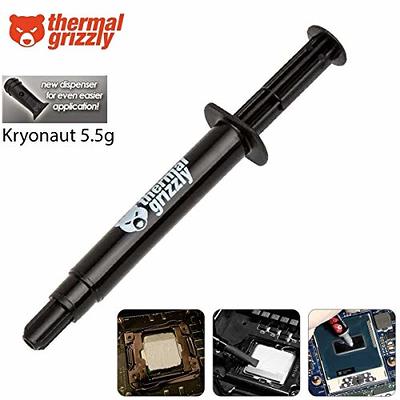 Thermal Grizzly Kryonaut, High Performance Thermal Paste for Cooling All  Processors, Graphics Cards and Heat Sinks in Computers and Consoles -1.0  Gram