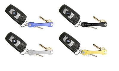 Key Organizer Keychain, 100% Italian Leather Compact Key Holder, Secure  Locking Mechanism, Holds up to 7 Keys, (ThorKey Black)