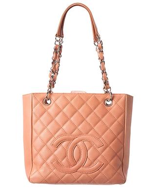 Chanel Pink Quilted Caviar Leather Petit Shopping Tote (Authentic Pre-Owned)  - Yahoo Shopping