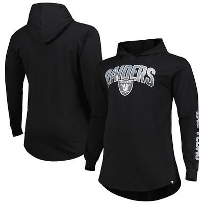 Men's Antigua Heather Black Detroit Lions Saga Long Sleeve Hoodie T-Shirt Size: Extra Large