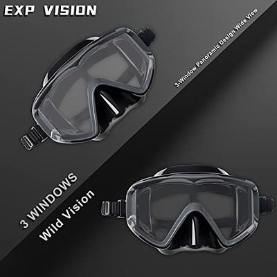 OMGear Swim Goggles with Nose Cover Diving Mask Snorkeling