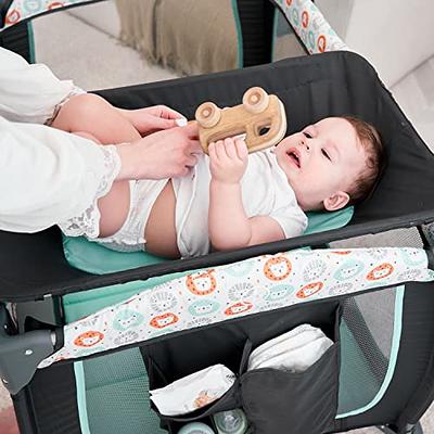 Pamo Babe Travel Foldable Portable Bassinet Baby Infant Comfortable Play  Yard Crib Cot with Soft Mattress, Breathable Mesh Walls, and Carry Bag, Gray