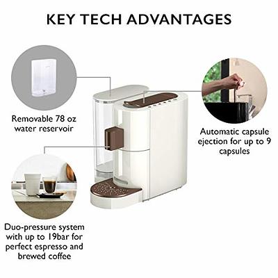 K-FEE® Twins II Single Serve Coffee and Espresso Machine (White/Bronze)