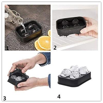 Ice Cube Tray 3D Skull Ice Mold-2Pack Easy Release Silicone mold 8 Cute and  Funny Ice Skull for Whiskey Cocktails and Juice Beverages Black Ice Mold/S  - Yahoo Shopping