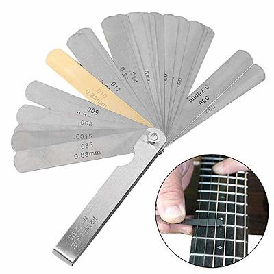 Jiayouy 13 Pieces Luthier Tools Including 32 Blades Feeler Gauge
