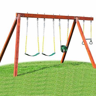 Dolibest Set of 2 Permanent Antirust Stainless Steel 304 Heavy Duty Swing  Hangers, 1800LB Capacity, Wood and Steel Beam Yoga Hammock Chair Punching  Bag Porch Swing Sets,180° Swing, 7.67'' - Yahoo Shopping