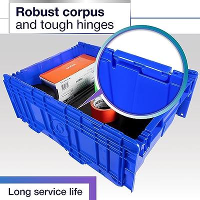 15 Gallon Large Plastic Storage Bins with Lids, 2 Pack Heavy Duty