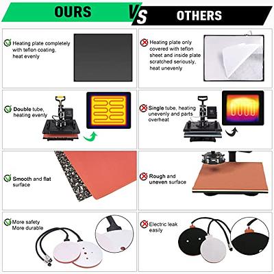 5 in 1 Heat Press Machine Digital Sublimation For Tumbler T shirt Mug 15x15  Inch