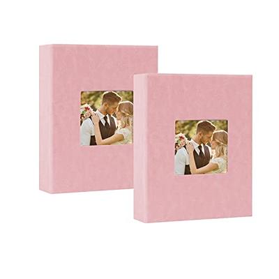 Better Office Products 36 Photo Mini Photo Album, 4 x 6 Inch, Pack of 6,  Flexible Cover with Removable Decorative Inserts, Clear View Front Cover, 6  Pack 