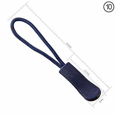Luggage Zipper Pull Replacement for Backpack: YZSFIRM 10 Pcs Zipper Tab -  Black Heavy Duty Zipper Extender Cord for Bag Suitcase Jacket