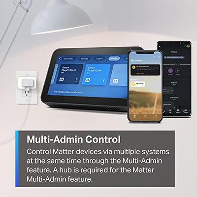 Kasa Matter Smart Plug w/ Energy Monitoring, Compact Design, 15A