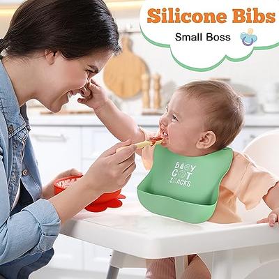 Buy OXO TOT 2-Piece Waterproof Silicone Roll Up Bib with Comfort-Fit Fabric  Neck -- ANB Baby