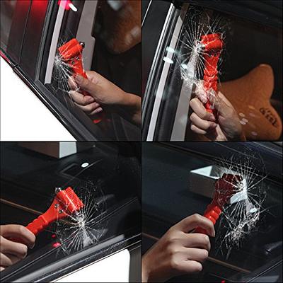 Car Safety Hammer Set of 2 Emergency Escape Tool Auto Car Window Glass  Hammer Breaker and Seat Belt Cutter Escape 2-in-1 for Family Rescue & Auto