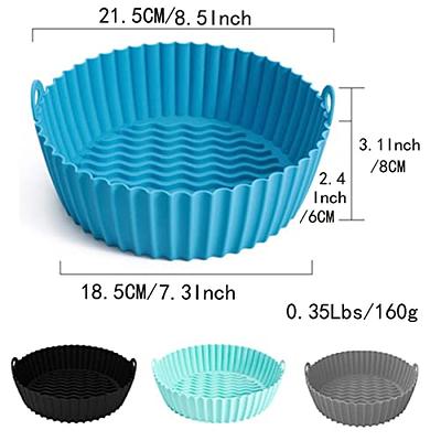 18.5cm Silicone Air Fryer Tray Air Fryers Oven Baking Tray Fried