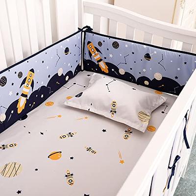 Crib Bumpers Pads, 4Pcs Breathable__Crib Bumper Padded_Cotton Crib Liner  for Inside Crib Padding Soft_Baby Crib Protector Pads Sets for Boys and  Girls (Grey) - Yahoo Shopping