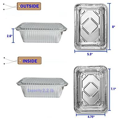 Home Stockware 10 Pack Aluminum Pans - 9x13 Aluminum Foil Pans