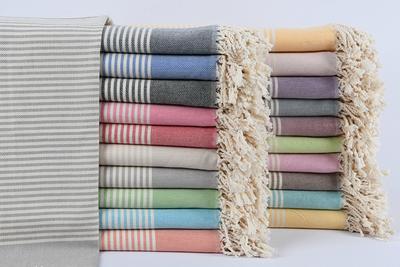 Buy 24x40 Inches Mint Cotton Tea Towel, Striped Tea Towel, Small