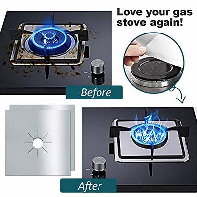 4PCS Round Stainless Steel Electric Stove Top Burner Protection