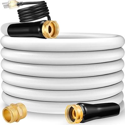 50 Ft Heated Drinking Fresh Water Hose for rv – Features Watering Hose Line  Freeze Protection Down