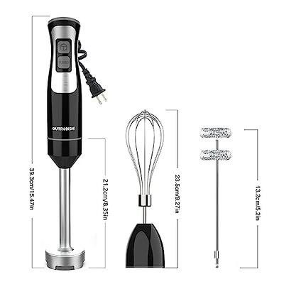 Abuler Handheld Immersion Blender 5 in 1 - 800W Hand Mixer Stick with