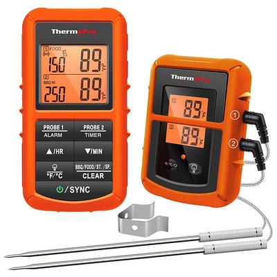 Gornel 2 Probe Meat Thermometer Wireless Digital Cooking Thermometer Meat  Probe