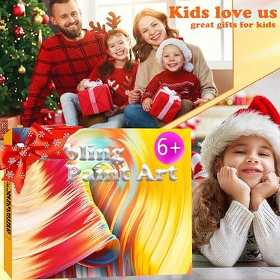 Water Marbling Paint Art Kit, Arts and Crafts Kits for Kids Ages 6-8-12, DIY